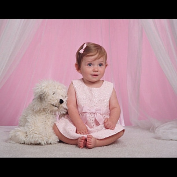 Pink Eyelet Dress Gymboree. Size 6-12 months - Picture 5 of 8